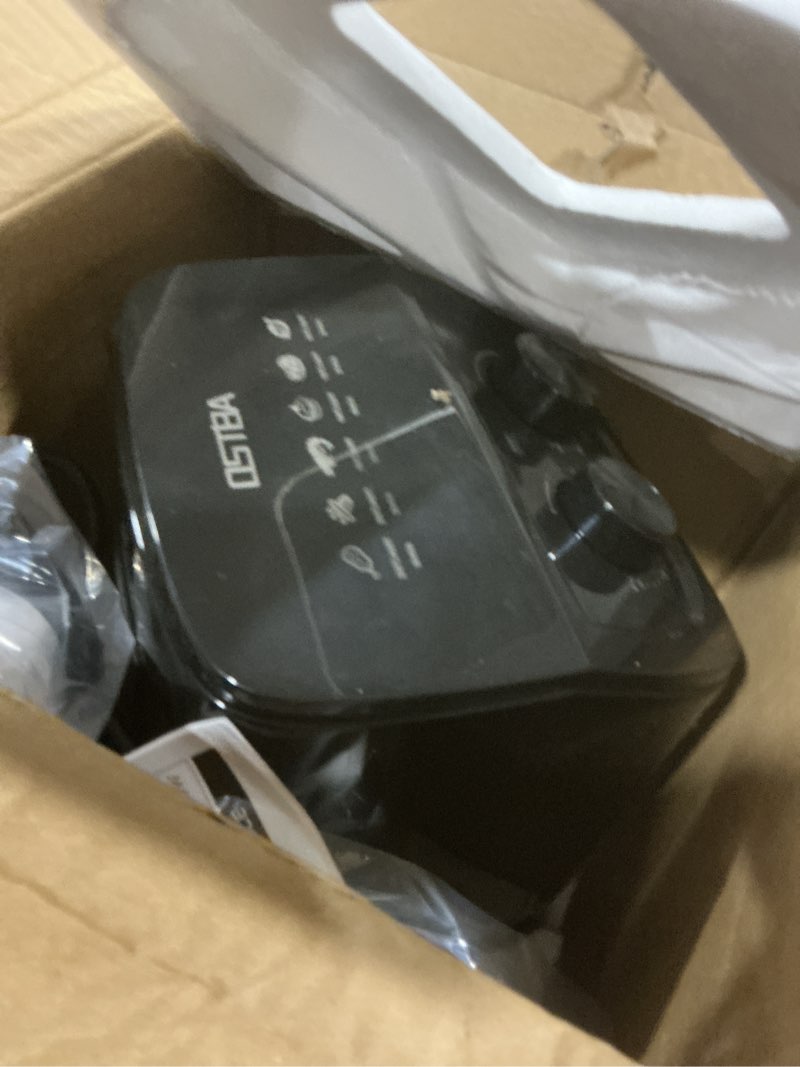 Condition photo showing As Is for ostba 2.5qt air fryer for 1–2 people, small air fryer with 6 menu options, dual knob manual temp & timer, 3d rapid air circulation, nonstick & dishwasher safe basket, oil-free healthy cooking 2.5 qt
