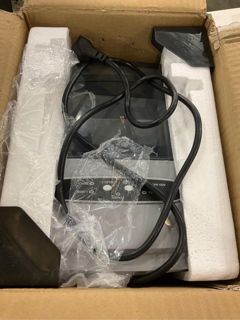 Condition photo showing As Is for Frigidaire 26 Lbs per Day Portable Compact Maker, Ice Making Machine, Stainless, Medium