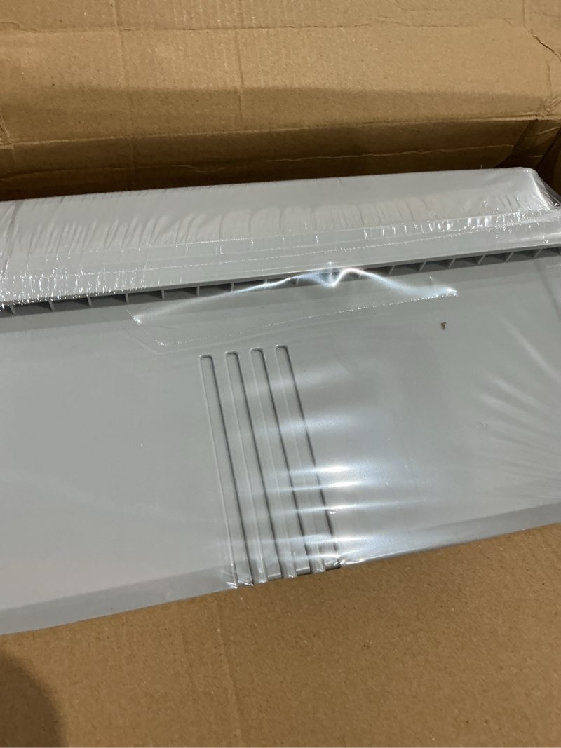 Condition photo showing Good Condition for gratury junction box, ip67 waterproof plastic enclosure for electrical project, hinged grey cover, includes mounting plate and wall bracket 510×410×200mm (20"×16.1"×7.9")
