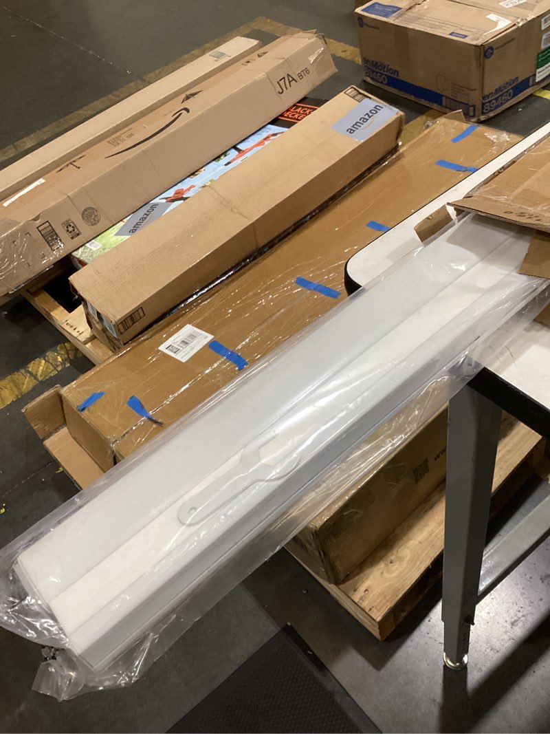 Condition photo showing Good Condition for cordless cellular shades, no tools no drill light filtering honeycomb shades pleated blinds for windows double curved no-pull honeycomb shade semi-blackout (white, 46\" w x 48\" h) white 48\"w x 46\"h