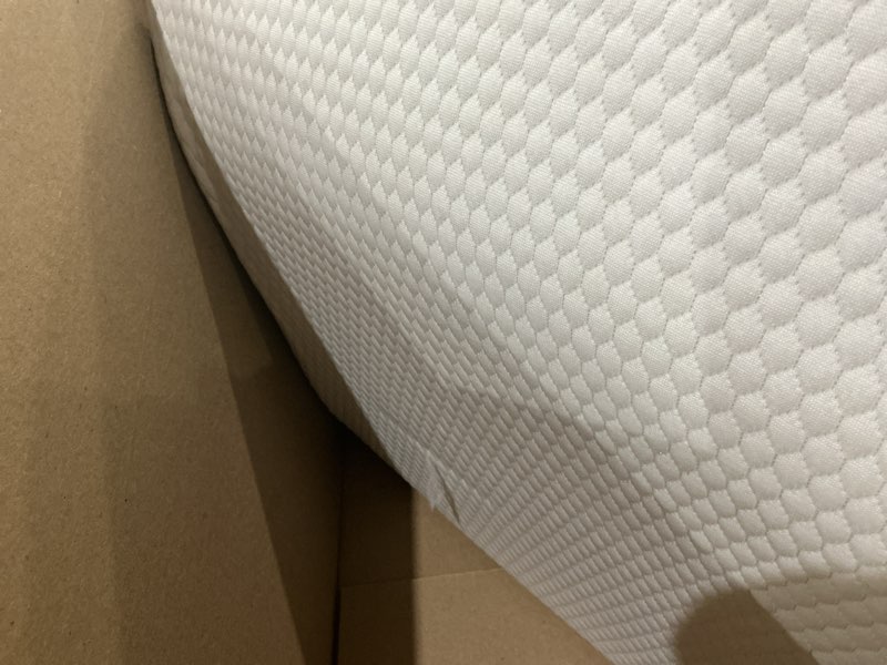 Condition photo showing Good Condition for bedluxe leg pillow elevation blood circulation, wedge pillow for legs swelling, leg elevating wedge pillow for after surgery, foot knee pillow for leg rest, sleeping, memory foam top, 8in, white/grey 22*24+8 white grey
