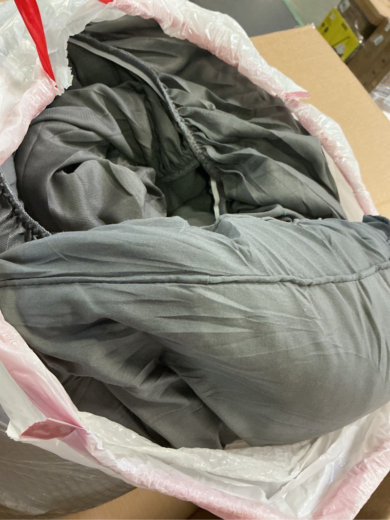 Condition photo showing As Is for Mattress Topper Queen,Extra Thick Mattress Pad Cover for Back Pain,Cooling Mattress Protector with 8-21 Inch Deep Pocket,Overfilled Down Alternative Filling,Grey Grey Queen