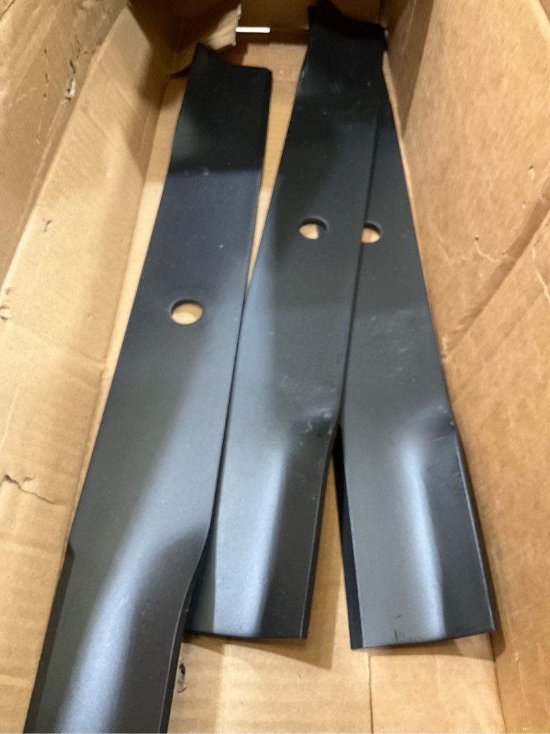 Condition photo showing Good Condition for ransoto 50" mower blade and belt set for toro timecutter ss5000 ss5060 mx5000 mx5060, toro 50 mower deck maintenance kit, replaces 115-5059-03 & 119-8820, 3 high-lift blades & heavy-duty belt