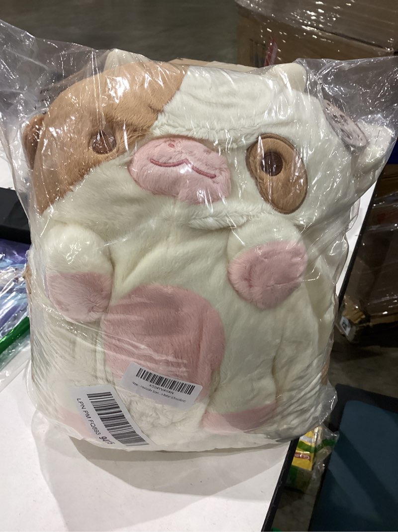 Condition photo showing Good Condition for heatable scented cow plush for period cramp relief & emotional support, microwavable soft toy plushies, coolable stuffed animal for anxiety, cute heating pad for pain relief (chocolate)