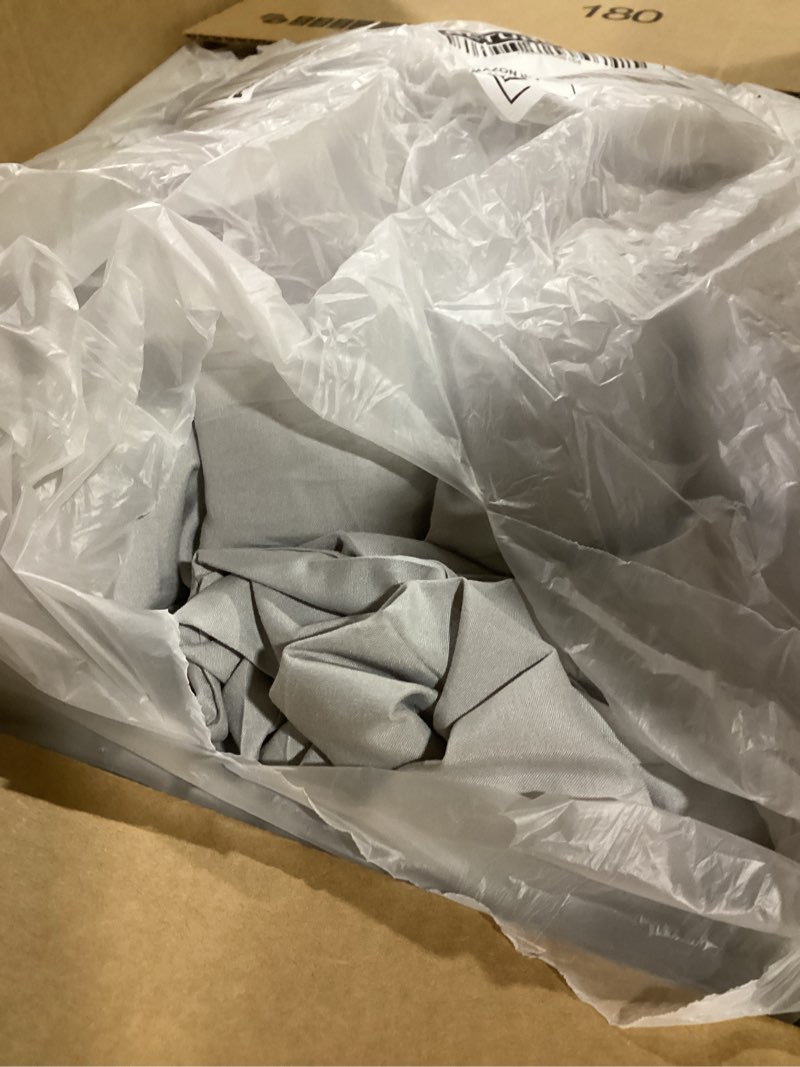 Condition photo showing As Is for CozyLux Light Grey Full Size Comforter Set, 3 Pieces Light Gray Solid Breathable Quilted Bedding Sets, Luxury Soft Bed Set with Down Alternative Comforter All Season (1 Comforter & 2 Pillowcases)