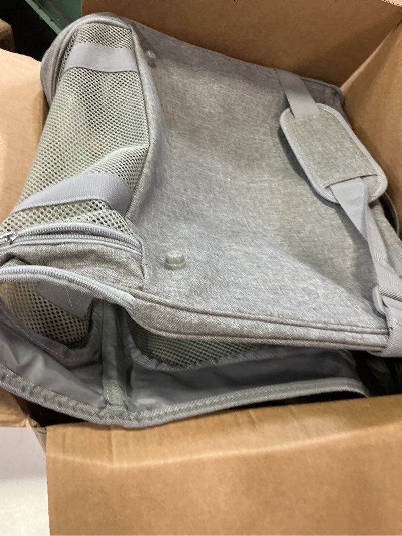 Condition photo showing Good Condition for Henkelion Cat Carriers Dog Carrier Pet Carrier For Small / Medium Cats Dogs Puppies (Up To 15lbs), TSA Airline Approved Small Dog Carrier Soft Sided, Collapsible Waterproof Travel Puppy Carrier - Grey 17.0"L x 11.0"W x 11.0"H Grey