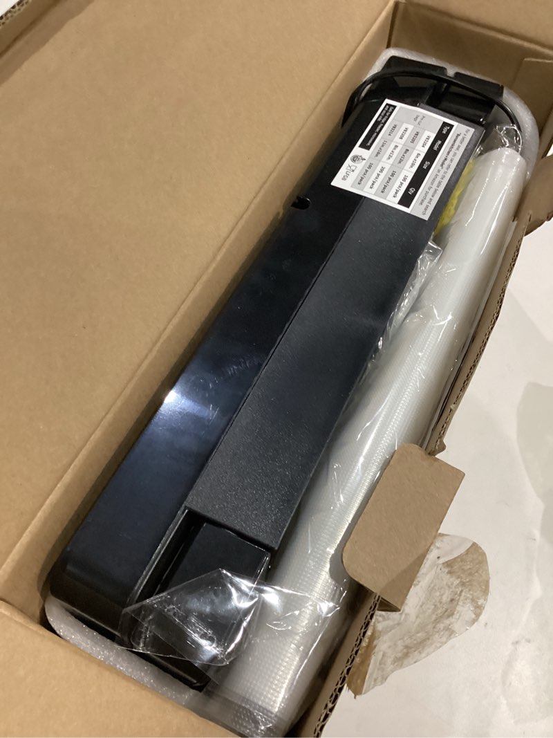 Condition photo showing Good Condition for Bonsenkitchen Vacuum Sealer Machine with 40 Bags | Compact Food Sealer for Kitchen Storage & Meal Prep | Multiple Modes?? | External Vacuum System, Black Black Machine + 40 Bags