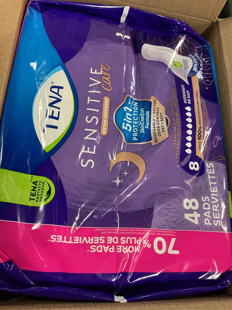 Condition photo showing Good Condition for tena men overnight extra coverage incontinence underwear, adult diapers, large/x-large (waist sizes 44in-64in), 48 count (4 packs of 12) large/x-large 48