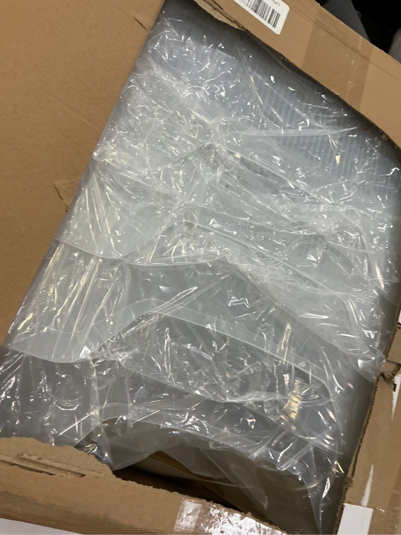 Condition photo showing Good Condition for 4 Pcs Plastic Freezer Organizer Bins with Wheel Tall Narrow Kitchen Pantry Organizer Snack Storage Containers for Office Refrigerator(10 x 12.5 x 6.7 Inch)