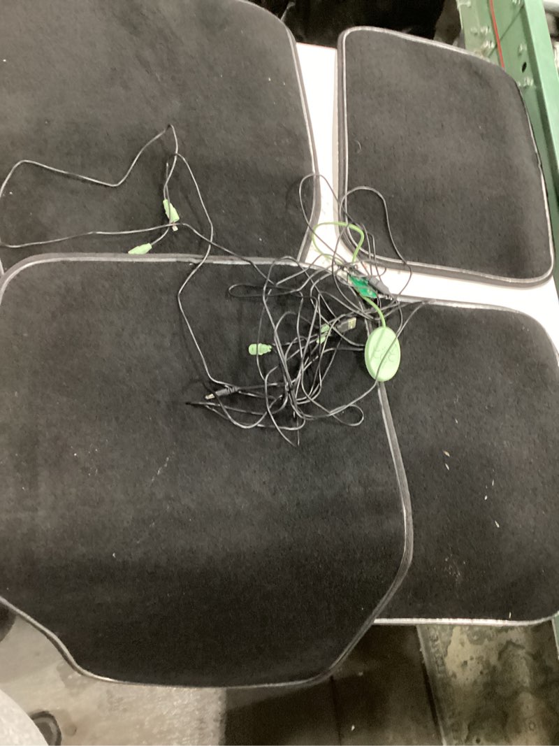 Condition photo showing As Is for Soft Car Floor Mats With Led Strip Light, Universal Fit Black Automotive Carpet, App Control Interior Car Lights Floor Mats, Anti-Slip Waterproof RGB Car Decor Accessories For SUV, Trucks, Sedan,Jeeps Soft Carpeting Black-app