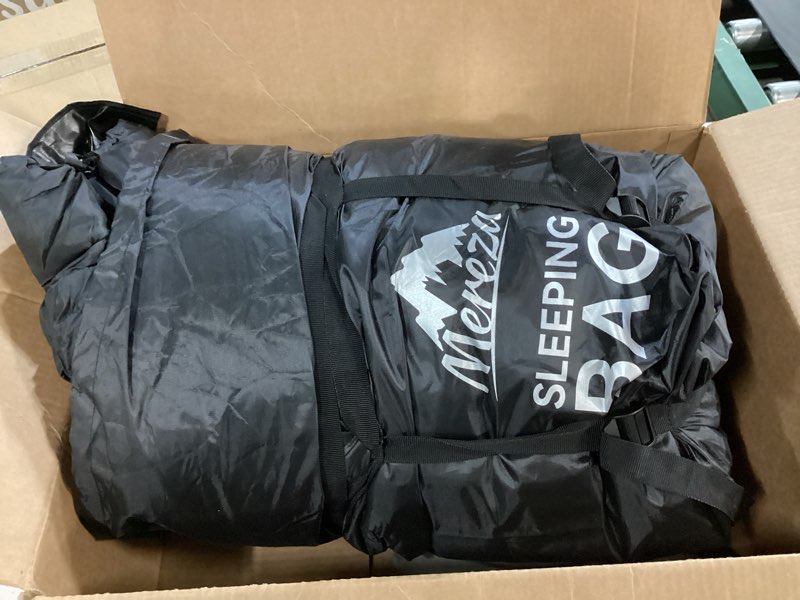 mereza double sleeping bag for adults mens with pillow, xl queen size two person sleeping bag for al