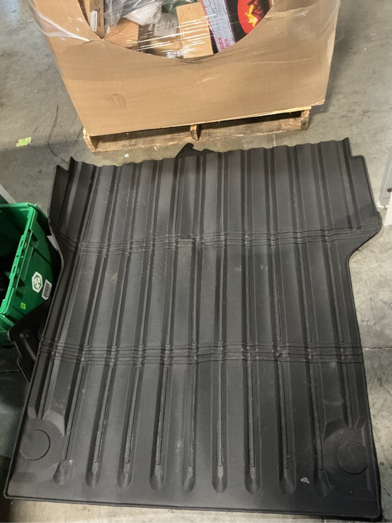 Condition photo showing As Is for bdfhyk truck bed mat compatible with 2022-2025 ford maverick (gas only), high-wall design & all-weather flush fit tpe liner, complete bed & cargo protection ford maverick | 22-26(similar no same)