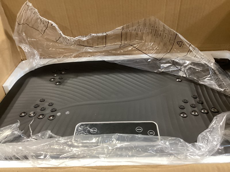 Condition photo showing Good Condition for Vibration Plate Machine,180 Speeds Shake Plate for Lymphatic Drainage Weight Loss, Vibrating Fitness Platform 460LB Capacity Whole Body Workout with Bluetooth Home Exercise Gym Equipment for Women Men