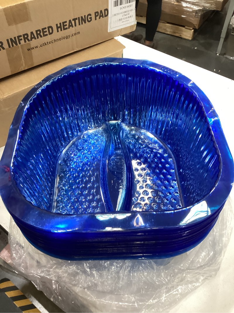 Condition photo showing Good Condition for forpro universal pedi bath liners - 50% thicker - fit footsie bath plus foot bath, disposable pedicure foot tub liners for foot spa basins & foot bath soaks, 14.5” w x 12.5” l x 6” d, blue, 100-count
