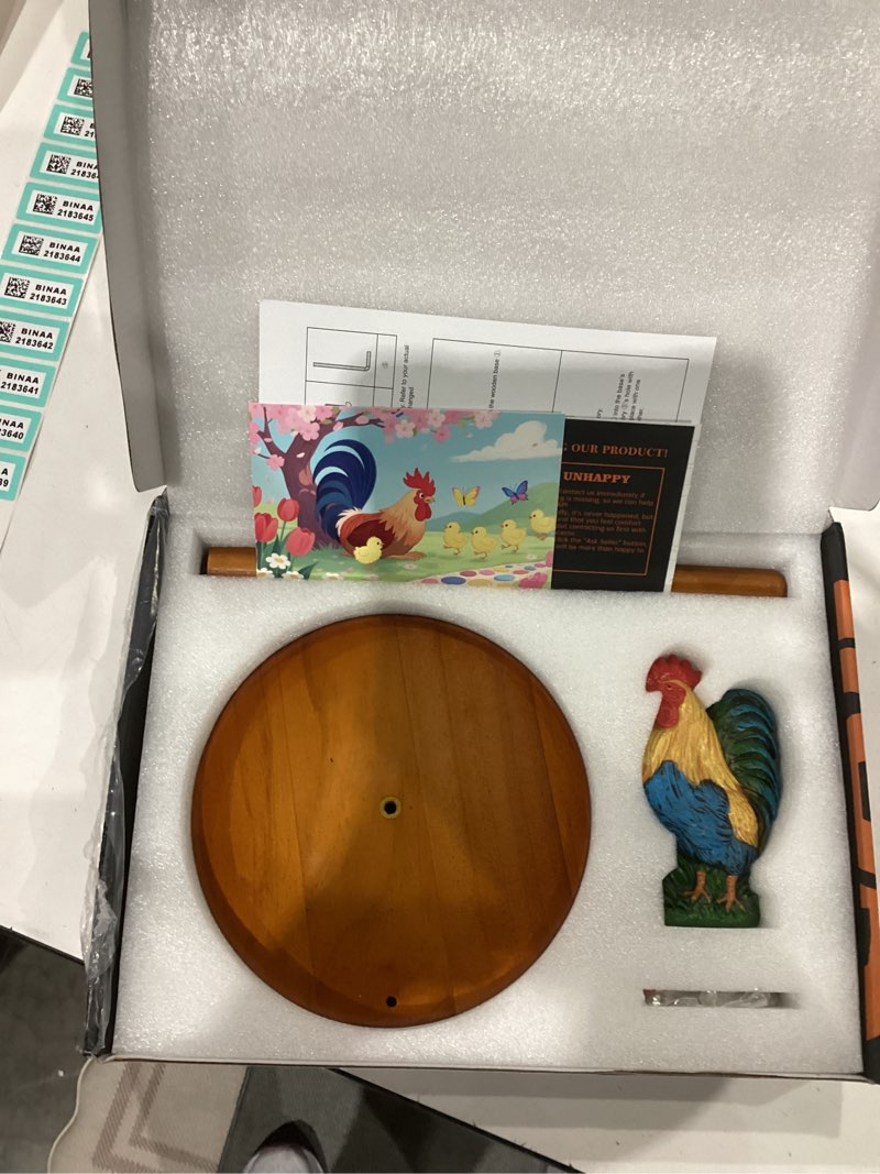 Condition photo showing Good Condition for Rooster Paper Towel Holder - Modern Chicken Decor for Farmhouse Kitchen Bathroom Countertop - Gifts for Women Mom Grandma - 3D Cute Stuff Decorative Accessories