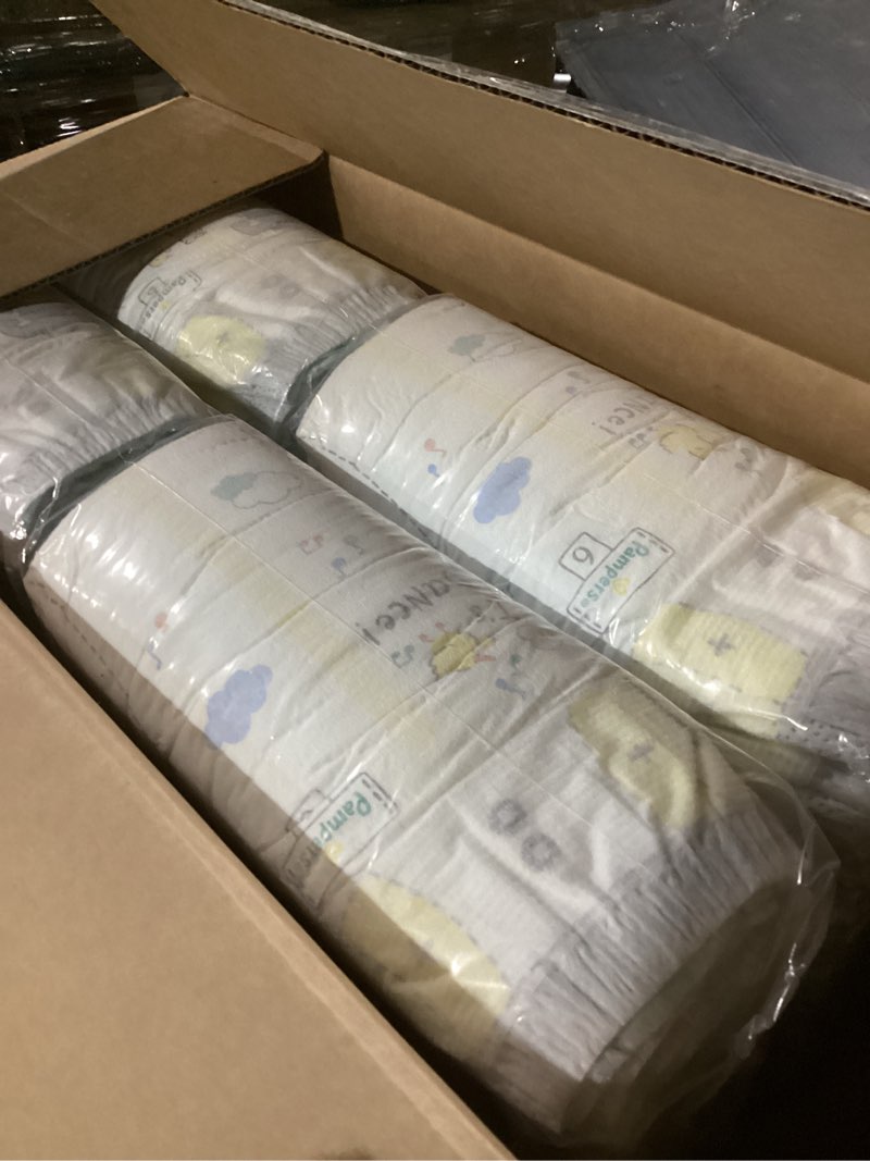 Condition photo showing Good Condition for Pampers Swaddlers Diapers, Size 6 (23-44 lbs), 108 Count, Absorbent, Keeps Baby Dry and Comfortable, Skin Safe Disposable Baby Diaper (Packaging May Vary) Size 6 108