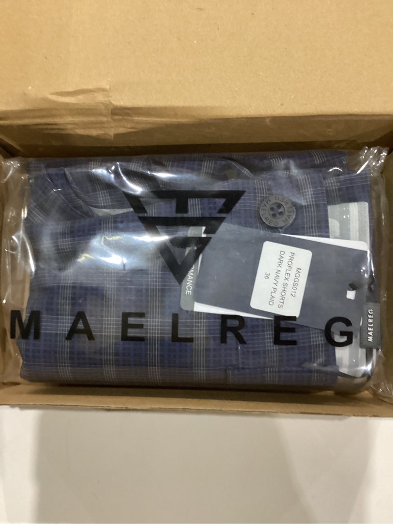 Condition photo showing As Is for M MAELREG Golf Shorts Men Print Quick Dry 9" Stretch Lightweight Water-Resistant Flex Flat Front Fashion Mens Shorts Casual Dark Blue Whte Golf Ball 34 Short