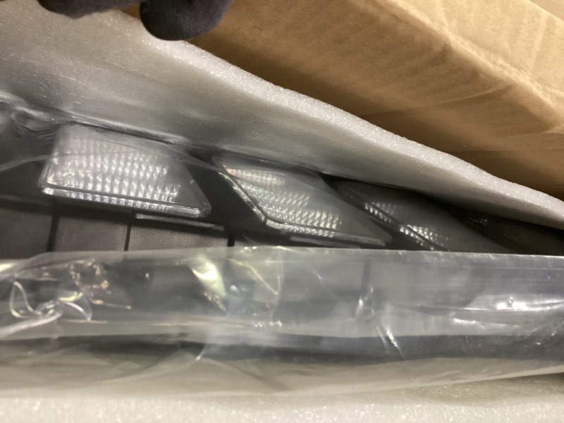 Condition photo showing New/Like New for 12000w solar street lights outdoor waterproof, large solar parking lot lights dusk to dawn with remote control and motion sensor, pole or wall mounted, for outside yard garage barn driveway large light 1 pack