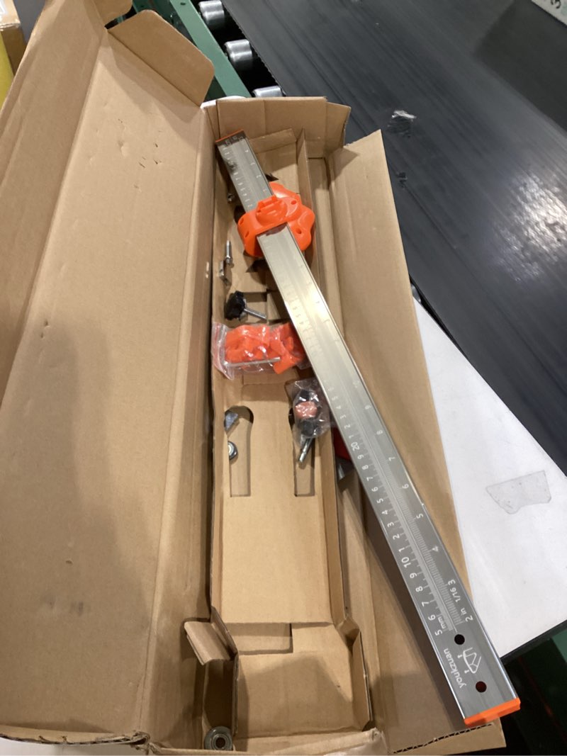 Condition photo showing As Is for Professional Porcelain Manual Tile Cutter Tool Kit with Large Tile Cutter (can cut 48"),Power Pliers,3Pcs Cutting Blades and 3Pcs Cutting Wheels 48 Inch Or Less