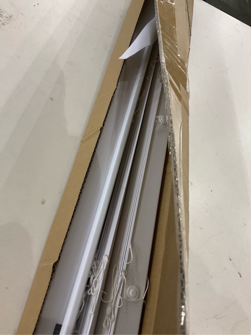 LazBlinds No Tools No Drill 1" Vinyl Mini Blinds, Cordless Blinds for Windows, Light Filtering Horiz