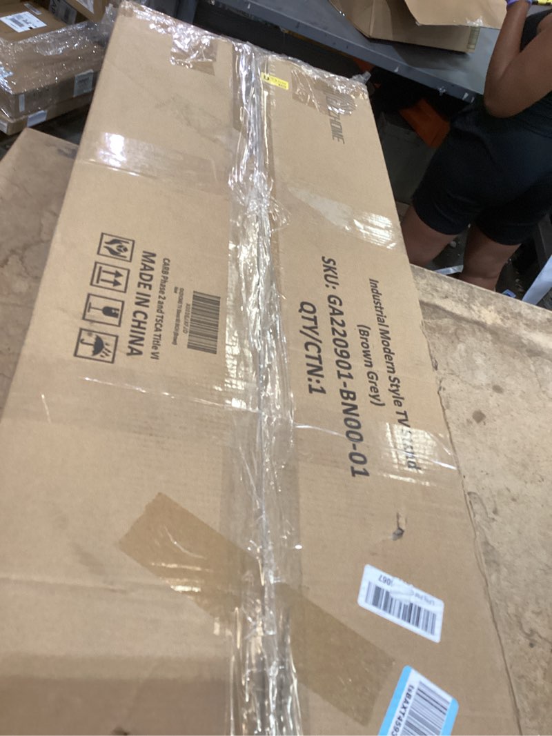 Condition photo showing New/Like New for industrial modern style tv stand