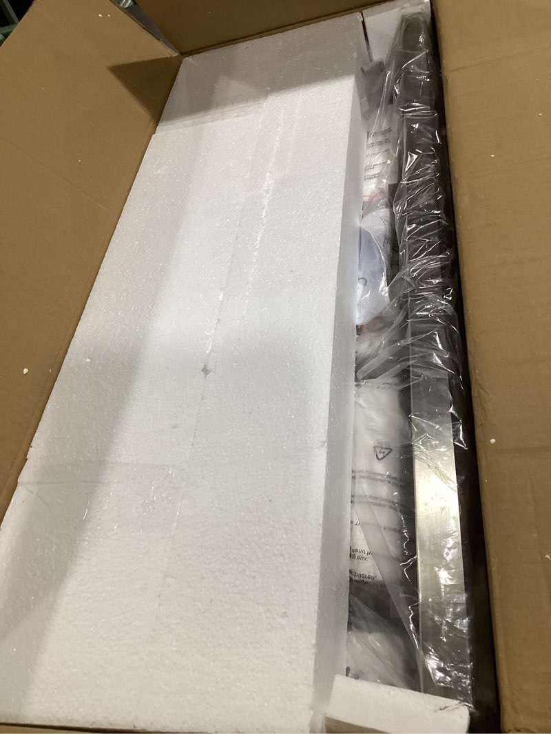Condition photo showing Good Condition for emliviar 4-light vanity light fixture - modern bathroom lighting fixture, brushed nickel finish with clear glass, yce237b-4w bn brushed nickel - clear glass 4-light