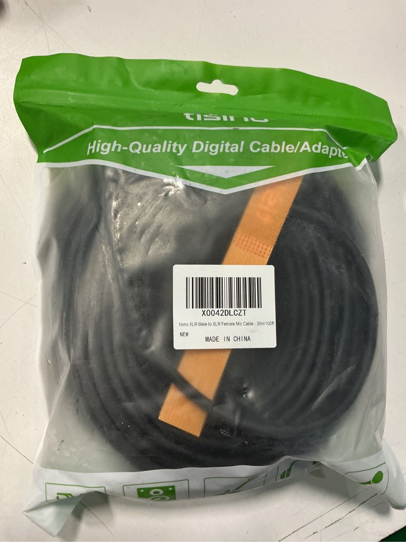 Condition photo showing New/Like New for tisino xlr cable, 2 pack microphone cable xlr male to female balanced microphone cord compatible with preamps/speaker systems and more - 1m/3.3ft 3.3ft 2 pack
