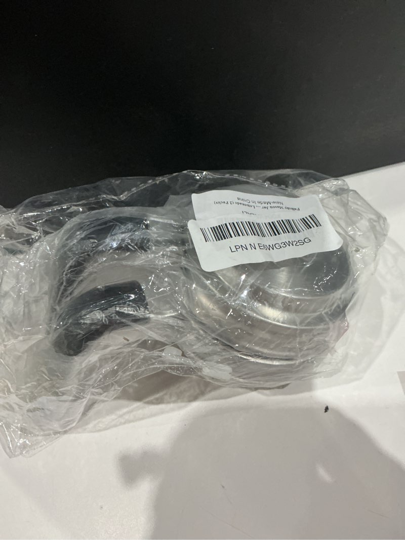 Condition photo showing New/Like New for palksky mason jar lids with straw hole wide mouth, stainless steel drinking lid with handle & silicone rings, spill-resistant mason jar straw lid for iced coffee, juice, lemonade (2 packs) wide mouth lids with straw hole & handle 2 packs