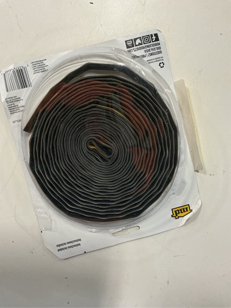 Condition photo showing Good Condition for m-d 20-ft x 1/2-in x 1/4-in black door seal silicone door weatherstrip