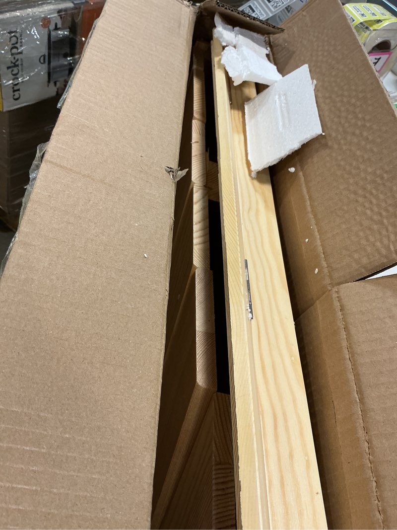 Condition photo showing As Is for Folding Picnic Table with Table Runner, Portable Boho Low Picnic Table for Indoor Outdoor, 44" x 22" Wooden Table with Adjustable Heights for Camping, Wedding, Beach, Garden, Party(Small Size for 4)