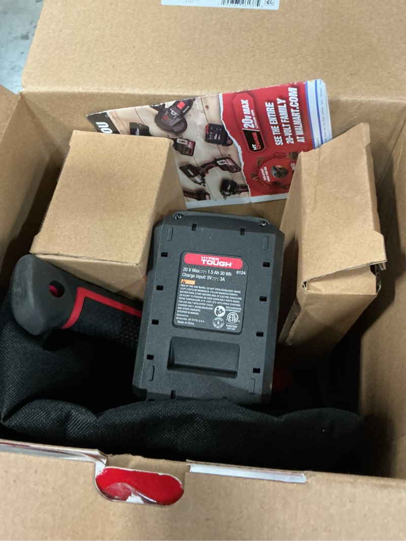 Condition photo showing Good Condition for hyper tough 20-volt max lithium-ion 1.5ah 70-piece cordless drill project kit with battery and charger