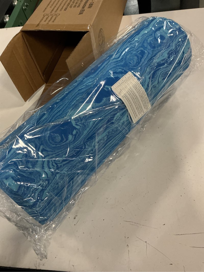 Condition photo showing New/Like New for Yes4All EVA Firm Foam Roller for Back - Round Back Roller for Exercise, Yoga & Pilates 18 inch O. Ocean Marbled 18-inch 18-inch