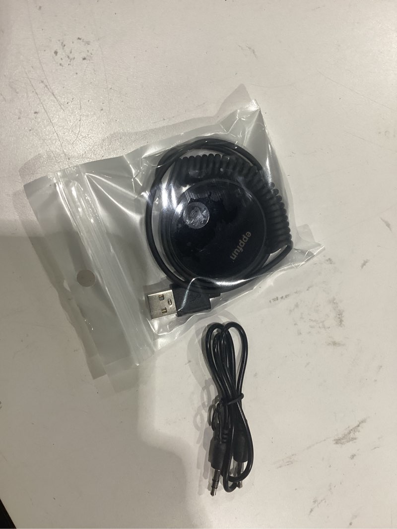 Condition photo showing New/Like New for eppfun bluetooth fm transmitter for car, aux adapter, bluetooth receiver for car music/hands-free calls/stereo audio