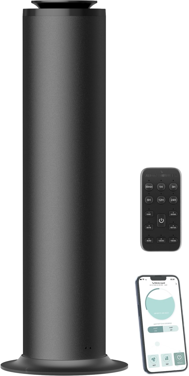 2800 Sq Ft Floor Standing Hotel Collection Diffuser, 600mL Scent Air Machine for Home Waterless Diffuser, Hotel Scent Cold Air Essential Oil Diffuser for Large Room, App & Remote Control