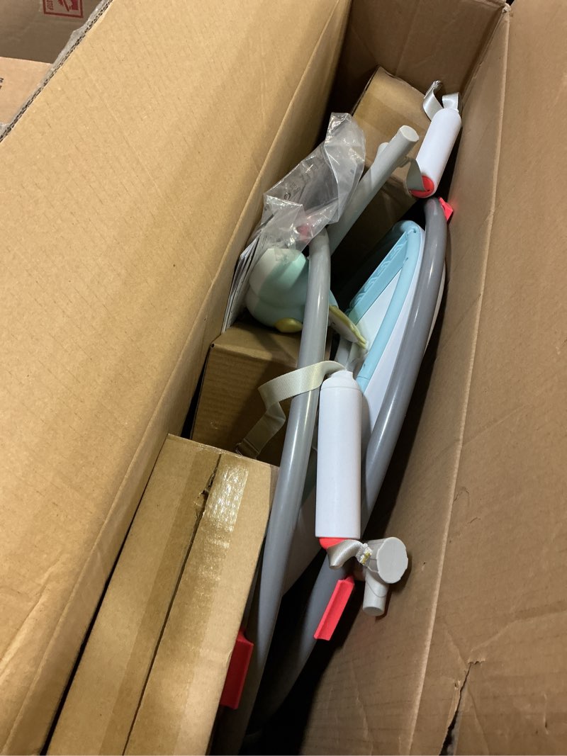 Condition photo showing Good Condition for Skip Hop Baby Activity Play Bouncer for Baby Ages 4m+ Silver Lining Cloud, Foldable Silver Lining Cloud Activity Play Bouncer