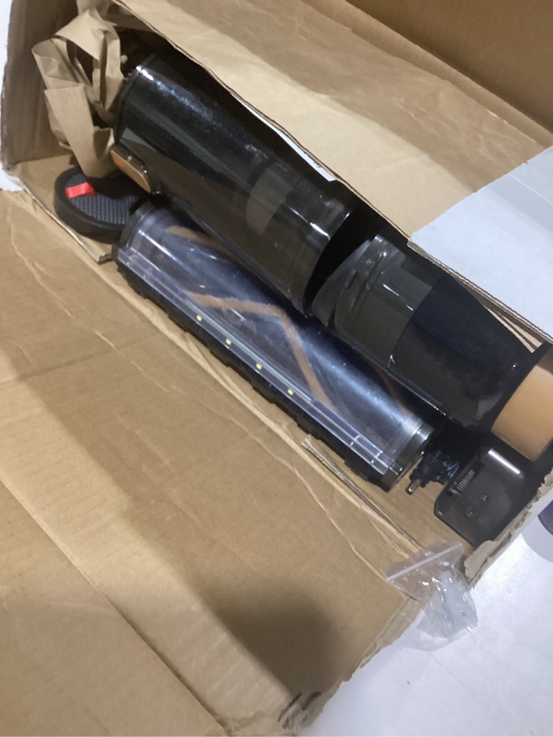 Condition photo showing As Is for Cordless Vacuum Cleaner, Upgraded 600W 50KPA 70Mins Vacuum Cleaners for Home, Self-Standing Stick Vacuum, Wall Mount Charge & Touch Screen, Anti-Tangle for Pet Hair Carpet Hardwood Floor Car Black