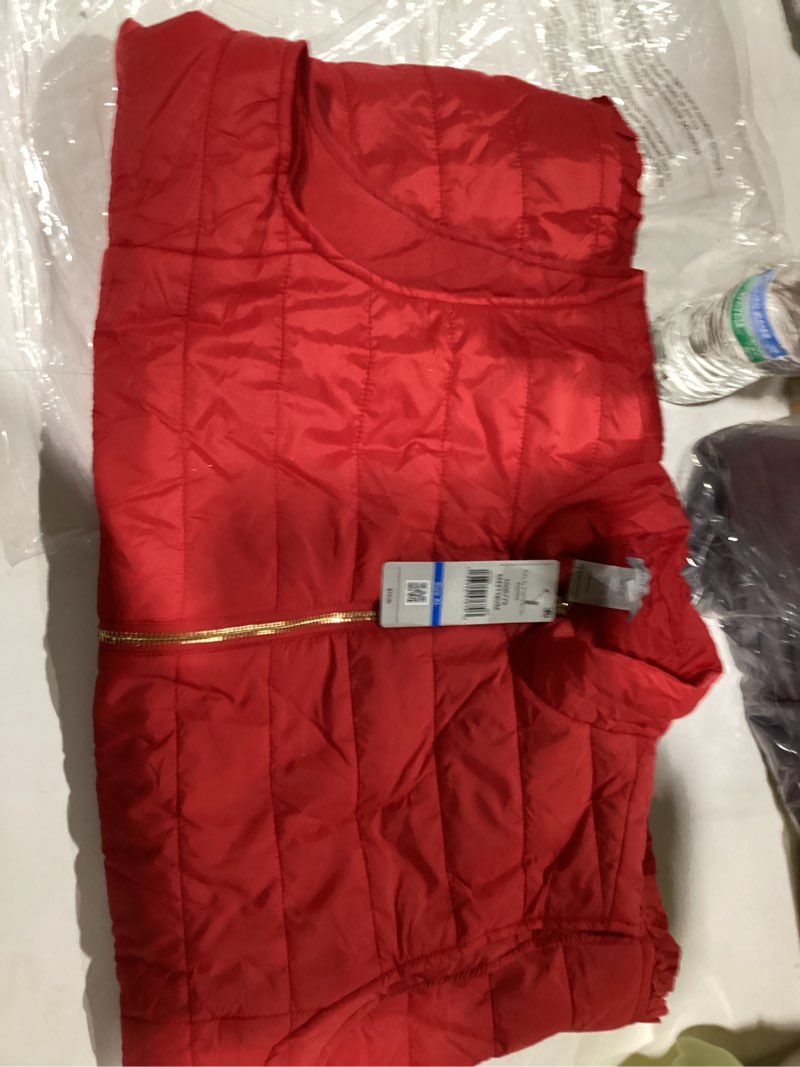 Condition photo showing As Is for Argstar Women's Vest, Quilted Lightweight Zip Pockets Padded Gilet (XS-2XL) XX-Large Red