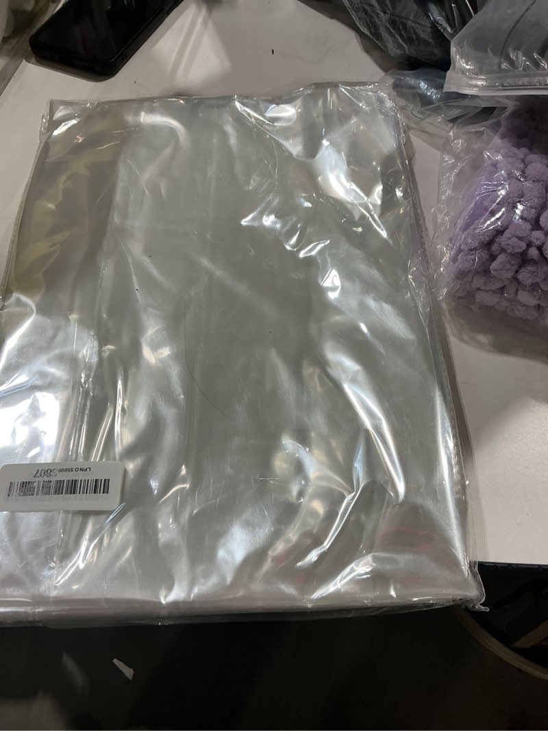 Condition photo showing Good Condition for wikday clear gift bags 10 pcs 30x40 inches extra large cellophane wrap | with twist ties, cellophane bags for personalized gift baskets wrapping holiday gifting charcuterie gift making auction items clear-30"x40" 1 count (pack of 10)