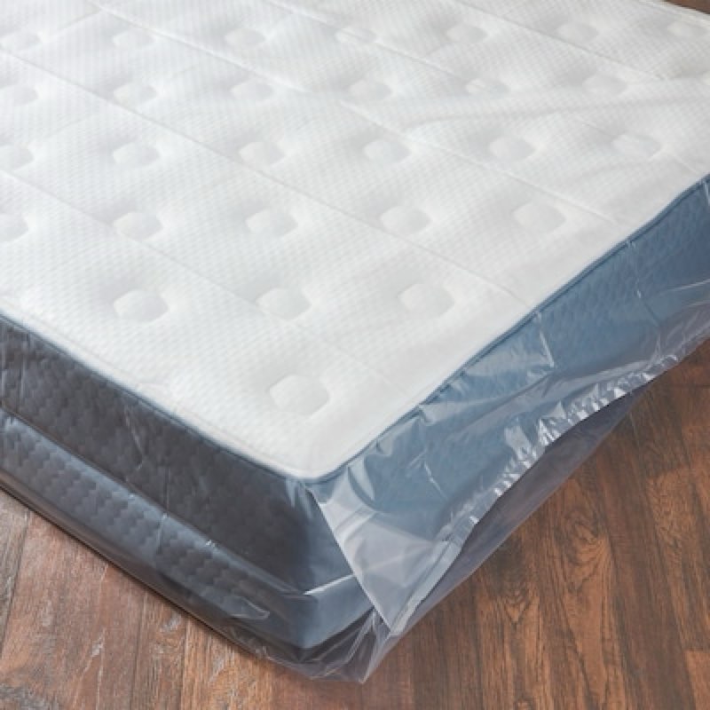 Condition photo showing As Is for project source full clear mattress bag ( 54-in w )