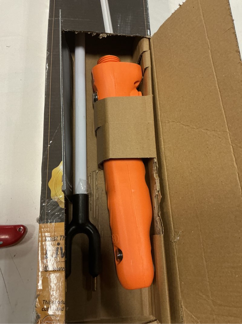 Condition photo showing As Is for cattle prod, waterproof cattle prod stick with led light, livestock prod for modern livestock management, x series 43.7''