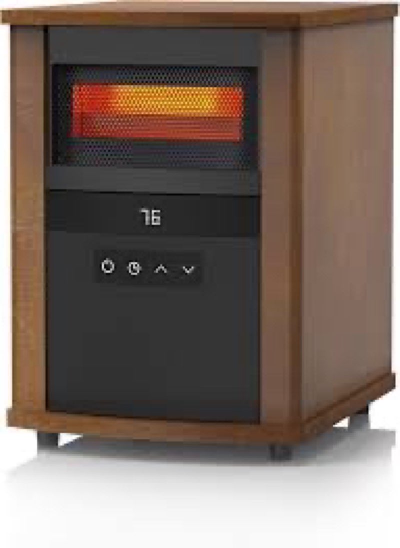 Infrared Heater for Large Room 1500W Space Heater with Remote Adjustable Thermostat Overheat Protection Electric Heater for Indoor Use