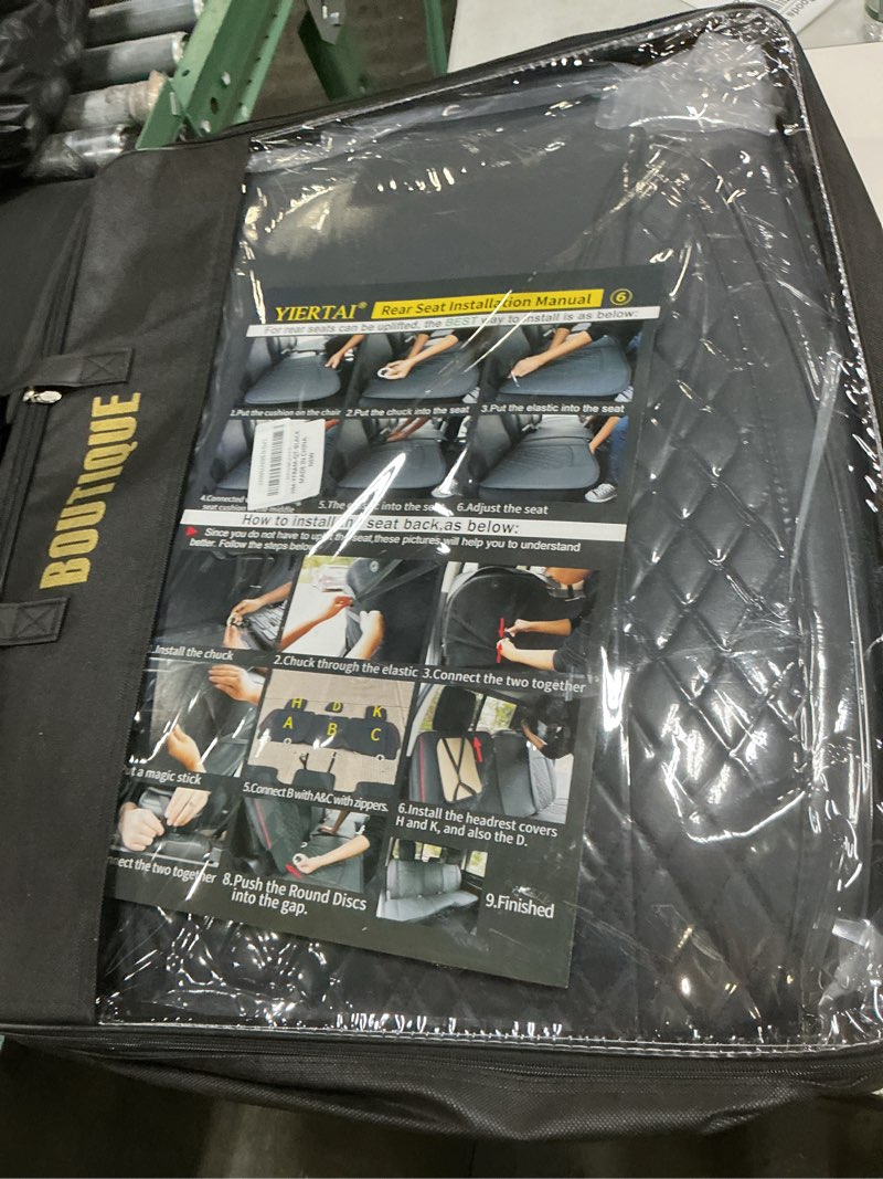 Condition photo showing Good Condition for yiertai car seat covers for dodge ram fit 2009-2026 1500 2010-2026 2500 3500 classic bighorn longhorn laramie tradesman truck black full set
