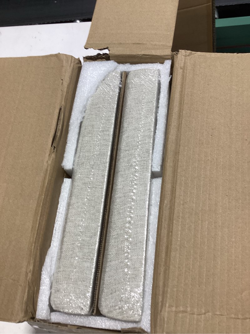Condition photo showing Good Condition for umiacoustics 2 pcs fiberglass acoustic panels, 48x12x2 inches sound absorbing panels, sound proof panels for studios, office, home theater. (linen) 47.2" x 11.8" linen