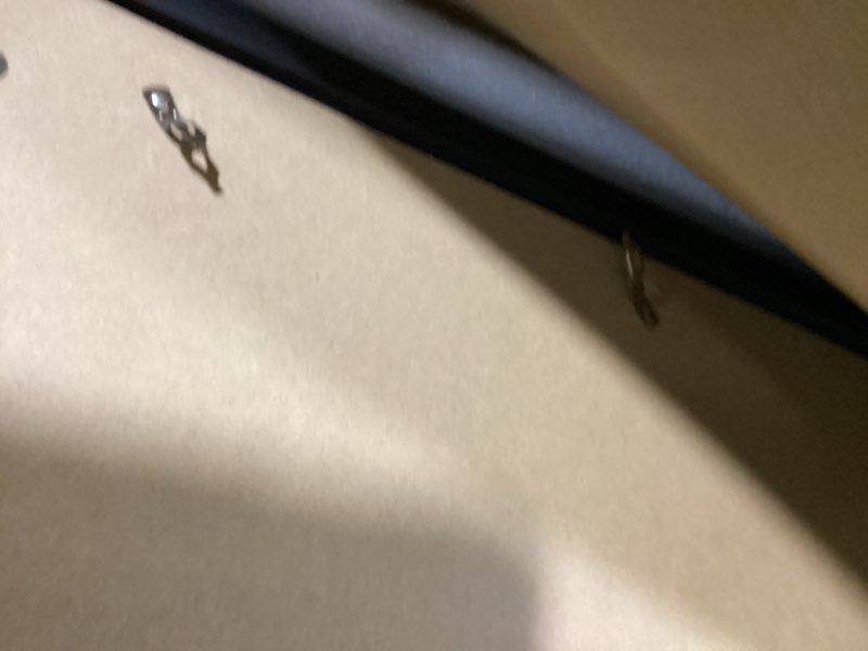 Condition photo showing New/Like New for 24x36 Picture Frame Set of 5, Rustic Brown Poster Frame, Display Pictures 20 x 30 with Mat or 24 x 36 Without Mat for Horizontal or Vertical Wall Mounting, Wall Gallery Frame for Artwork 24x36-5PACK Rustic Brown