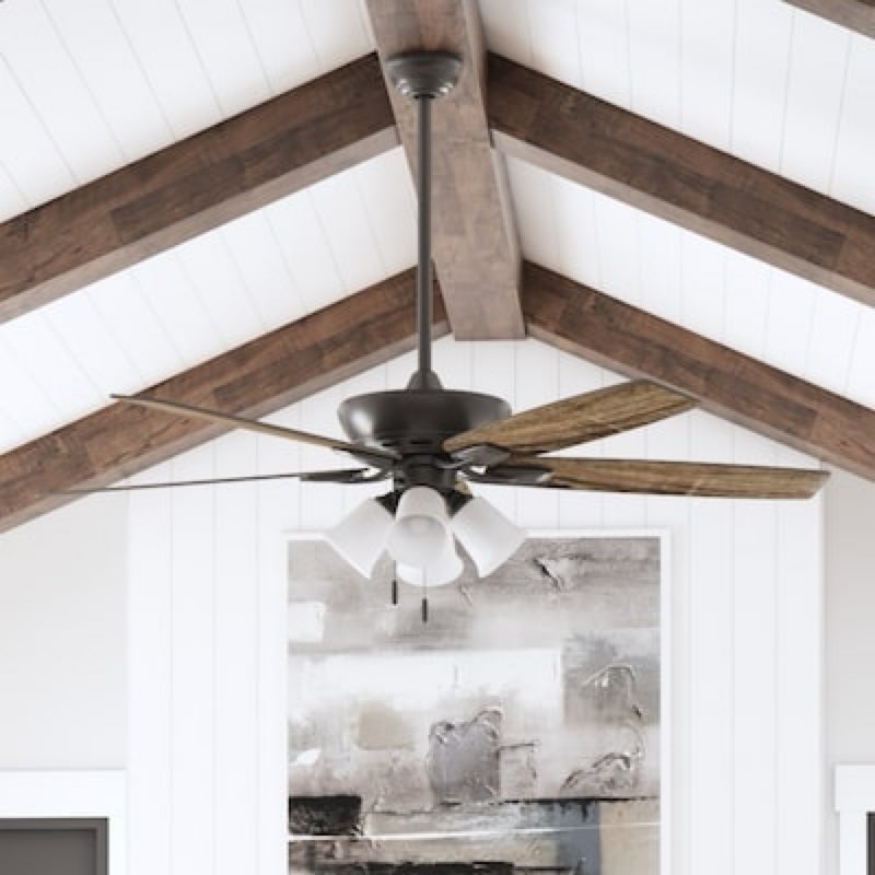 100+ bought last week harbor breeze macon bay 62-in bronze with mocha/toffee blades ceiling fan