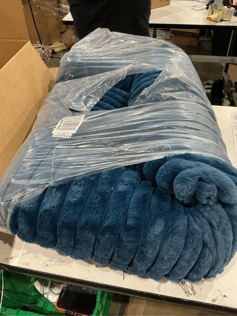 Condition photo showing Good Condition for bedsure comfyfleece™ cute cat couch for pets - as seen on tv on good day new york, small medium dog bed, supportive couch bed for small dogs, 30 inch, night blue 30x20x10" night blue