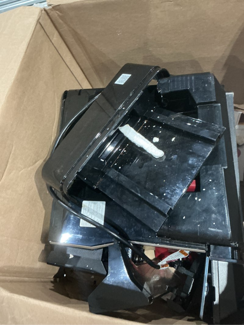 Condition photo showing As Is for bosch fully automatic coffee and espresso machine - 36 drinks, double cup barista style super coffee maker - touchscreen, large bean capacity - easy clean, maintenance - stainless steel - tqu60703 35+ drink options stainless steel