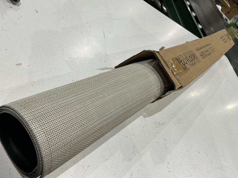 Condition photo showing Good Condition for baroyal office chair mat for hardwood floor under desk computer rolling chair mat for wood/tile floor non-slip heavy duty desk rug pvc plastic hard floor protector 36" x 48" (parchment) parchment 36" x 48"
