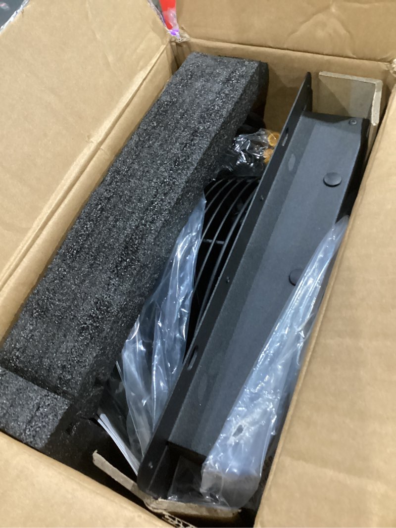 Condition photo showing Good Condition for HG Power Upgraded 10 Inch Shutter Exhaust Fan, 647CFM Low Noise Shed Exhaust Fan with Mesh Screen for Basement, Gable, Chicken Coop Ventilation Use, Black 10 inch with Switch AC Motor