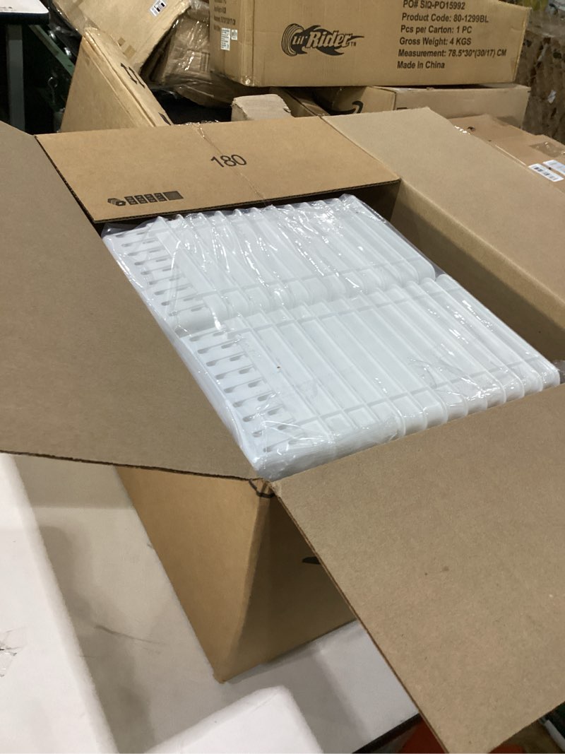Condition photo showing Good Condition for wenqik 24 pcs plastic storage baskets for classroom organizing small pantry storage bins rectangular tray for back to school household toys classroom bedrooms, kitchens countertops(white)